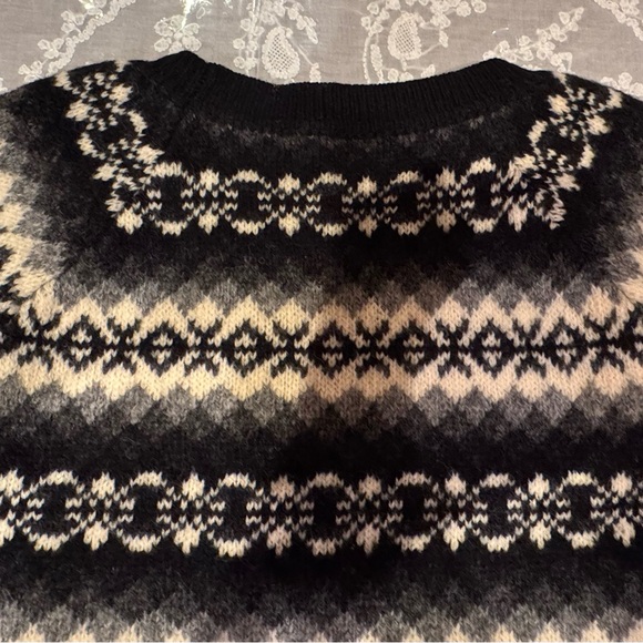 ❤️ PRADA Black, White and Shaded Grey Women’s Sweater. Size: 40 - Picture 8 of 16